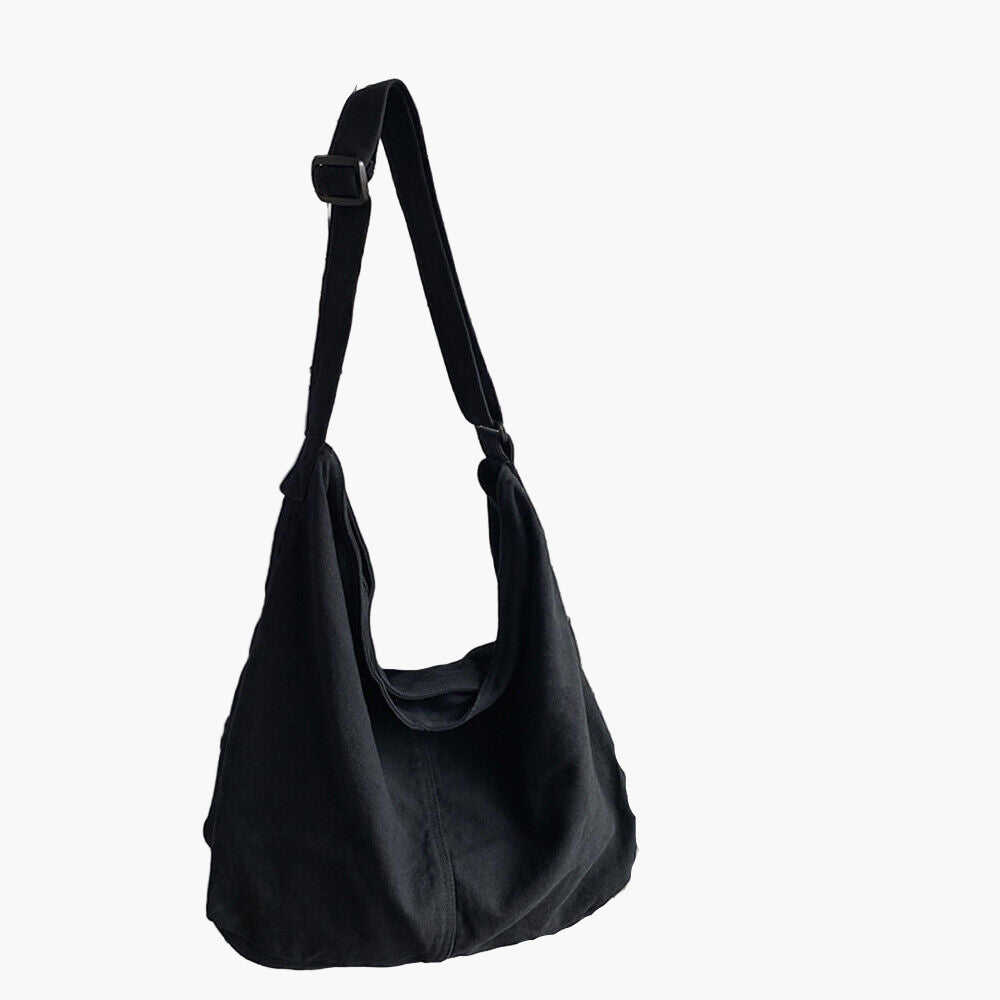 Women's Oversized Canvas Everyday Shoulder Bag – Casual Tote for Work, School & Outings