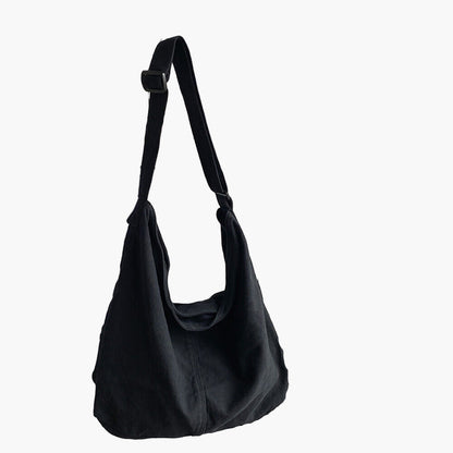 Women's Oversized Canvas Everyday Shoulder Bag – Casual Tote for Work, School & Outings