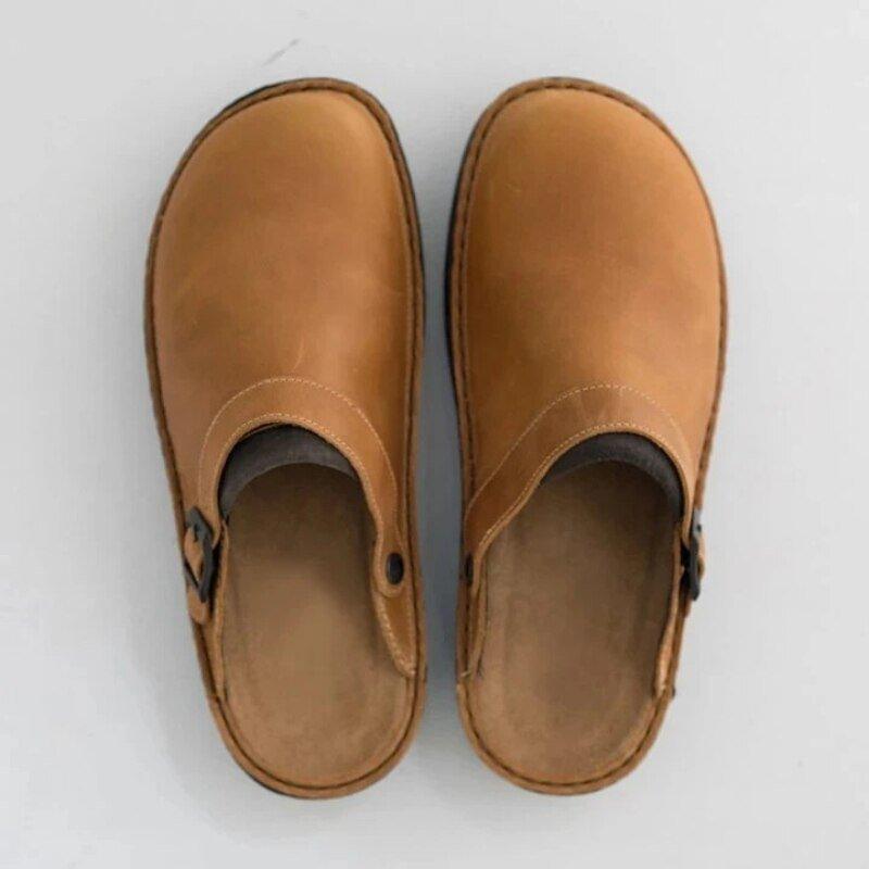 Men's Orthopedic Buckle Clogs Slip-On Comfort Shoes