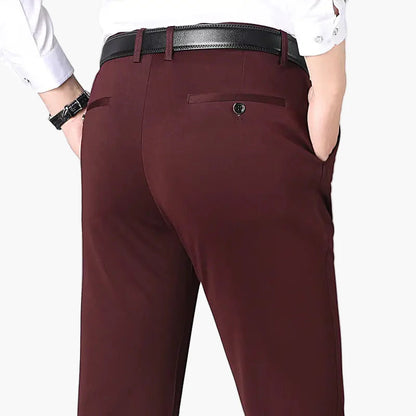 Men's Stretch Dress Pants – Modern Slim Fit Business & Casual Trousers