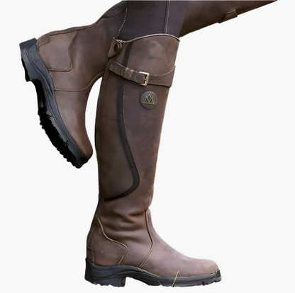 Women's Waterproof Outdoor Riding Boots – Lightweight All-Weather Equestrian Style