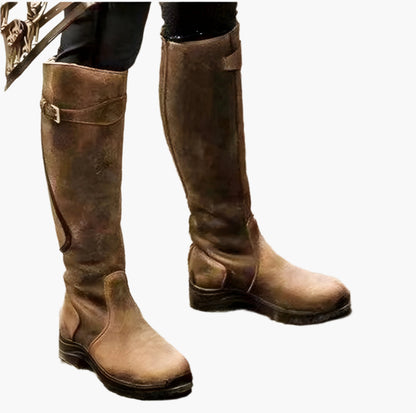 Women's Waterproof Outdoor Riding Boots – Lightweight All-Weather Equestrian Style