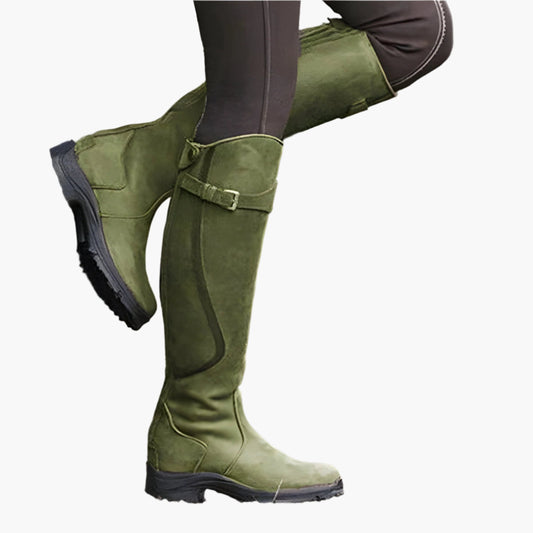 Women's Waterproof Outdoor Riding Boots – Lightweight All-Weather Equestrian Style