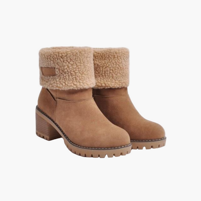 Women's Cozy Foldable Suede Winter Ankle Boots – Stylish All-Season Comfort