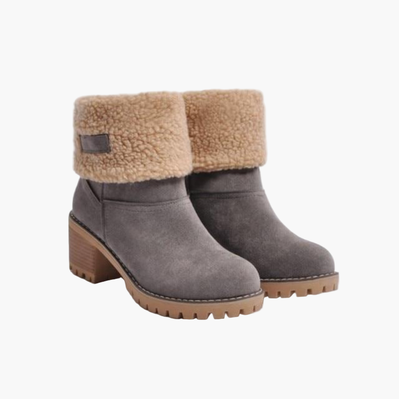 Women's Cozy Foldable Suede Winter Ankle Boots – Stylish All-Season Comfort