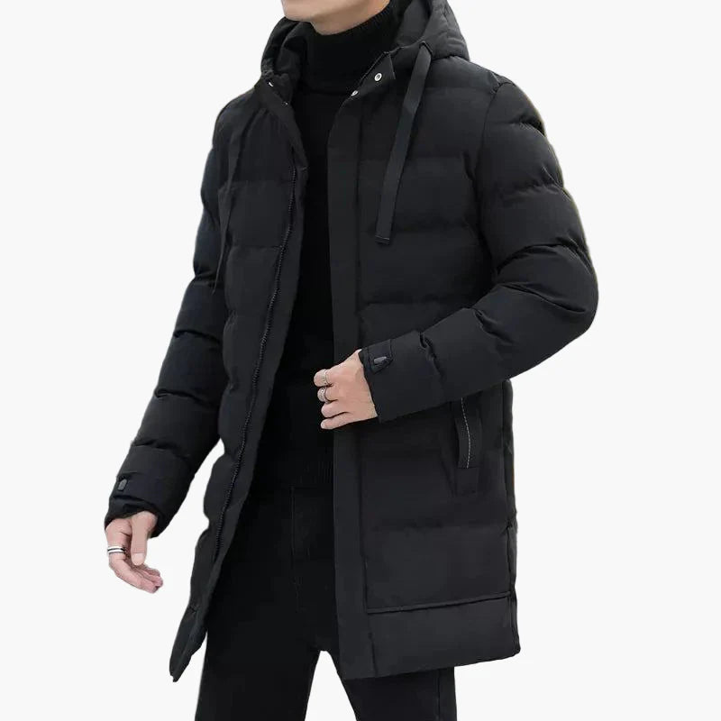 Men's Elegant Winter Parka Coat for Cold Weather