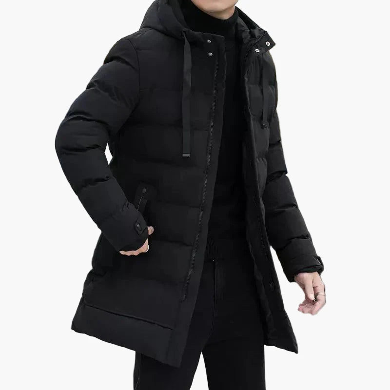 Men's Elegant Winter Parka Coat for Cold Weather