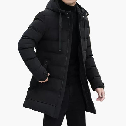 Men's Elegant Winter Parka Coat for Cold Weather
