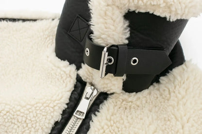 Women's Stylish Winter Shearling Jacket – Trendy Warm Outerwear for Versatile Occasions
