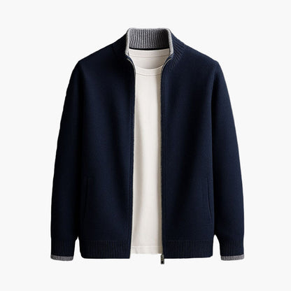 Men's Modern Knit Zip Jacket – Effortless Style & All-Day Comfort