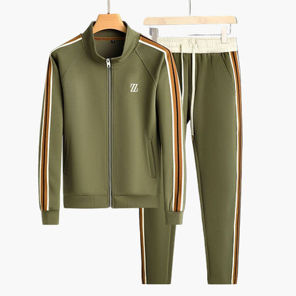 Men's Modern Athletic Tracksuit Set - 2-Piece Performance Sportwear