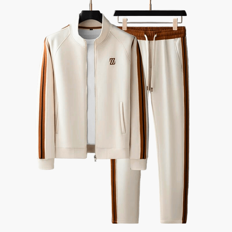 Men's Modern Athletic Tracksuit Set - 2-Piece Performance Sportwear