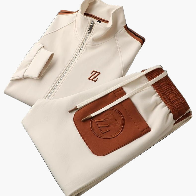 Men's Modern Athletic Tracksuit Set - 2-Piece Performance Sportwear
