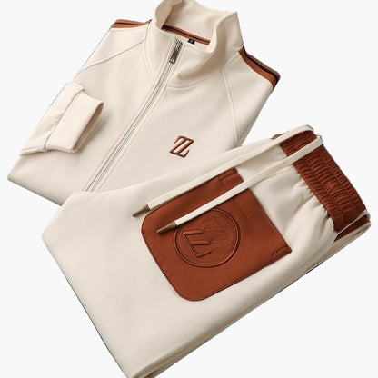 Men's Modern Athletic Tracksuit Set - 2-Piece Performance Sportwear