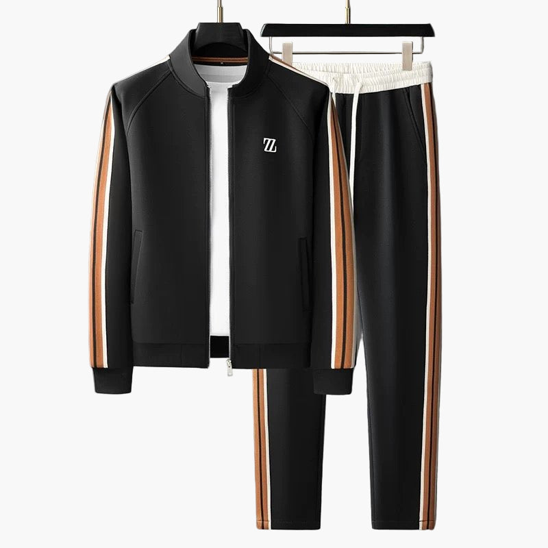 Men's Modern Athletic Tracksuit Set - 2-Piece Performance Sportwear