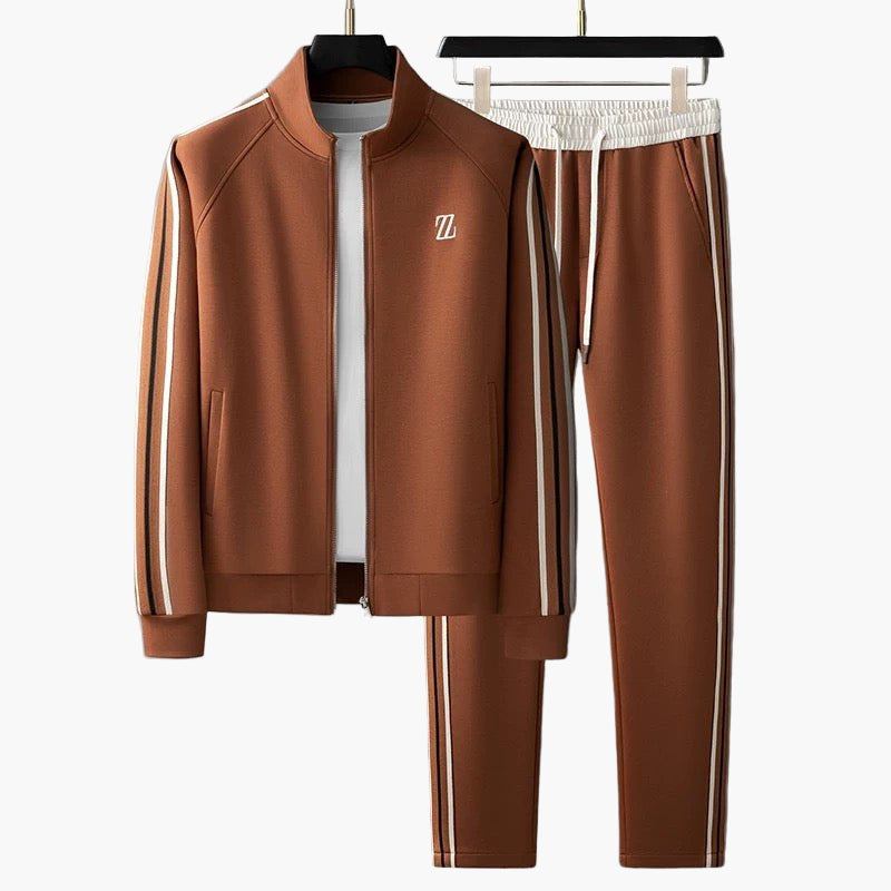 Men's Modern Athletic Tracksuit Set - 2-Piece Performance Sportwear